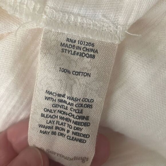 Soft Surroundings Slubbed Cotton Funky Button Front Shirt PXL - Picture 11 of 11